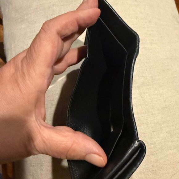 Saint Laurent Trifold Wallet, Black Leather - Picture 2 of 7